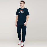 nke crew neck navy blue tee shirt for men